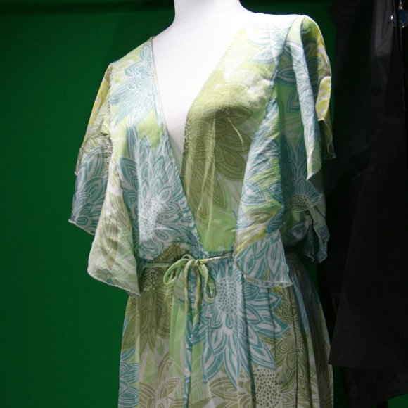 π 2X Cap Sleeve Beach Dress Breezy Cute - Picture 6 of 9